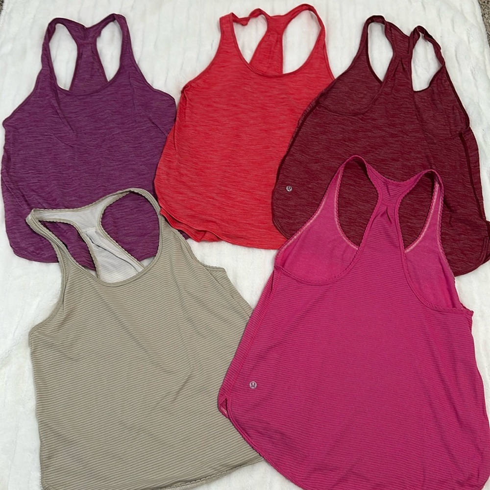 lululemon athletica Tank Tops - Purple, Red, Pink, Tan